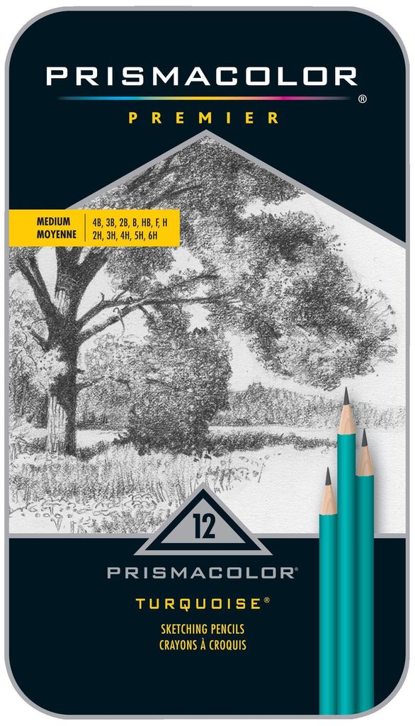 Prismacolor Графические карандаши, идеально подходящие для рисования и набросков (12 карандашей) -
