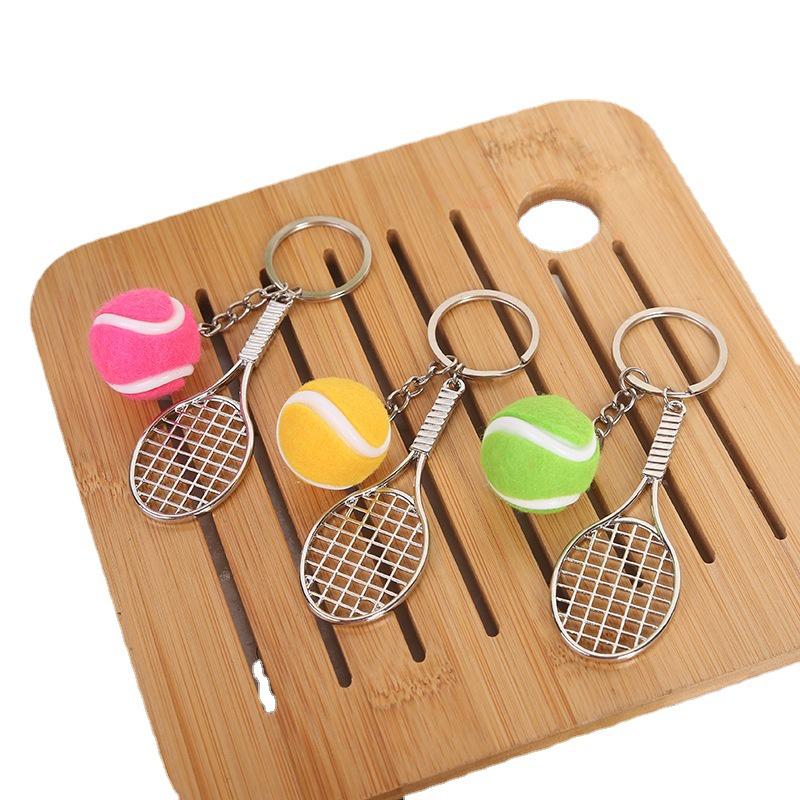 Новый брелок для бадминтона и тенниса, сплав, спортивный сувенир