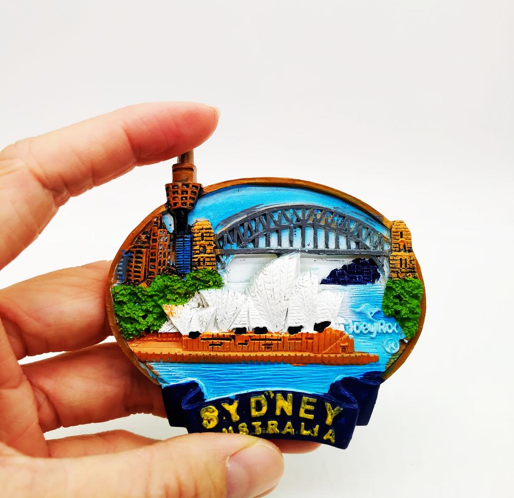 Оригинальные магниты на холодильник в Австралии, Сидней, Брисбен, сувенирные магнитные магниты на холодильник, краска из смолы, изделия ручной работы, украшение дома