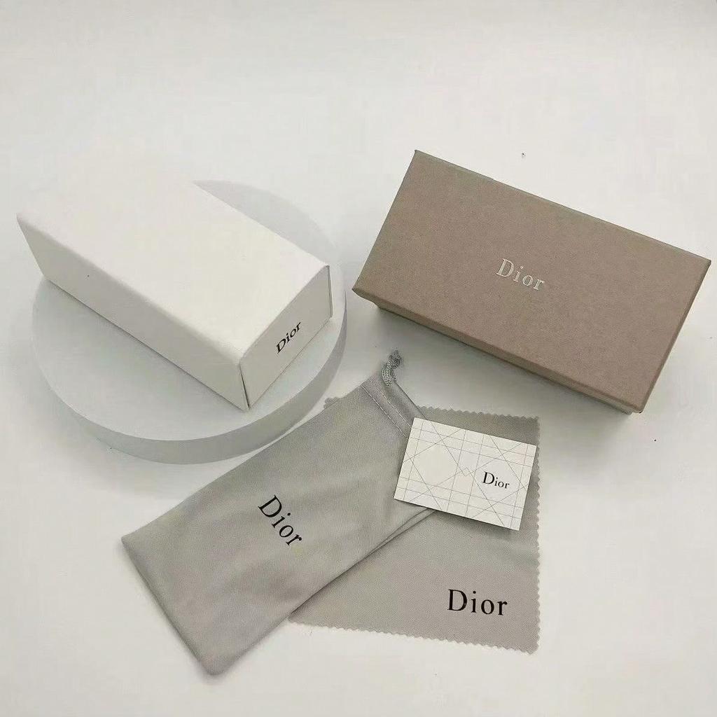 Dior Набор футляров для очков с салфеткой для чистки и мешочком, Роскошный комплект для хранения очков
