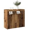 VidaXL Buffet and LED Lights Old Wood 80x35x75 Cm Engineered Wood, Buffet Cabinet, Storage Cabinet, Cabinet of 856361