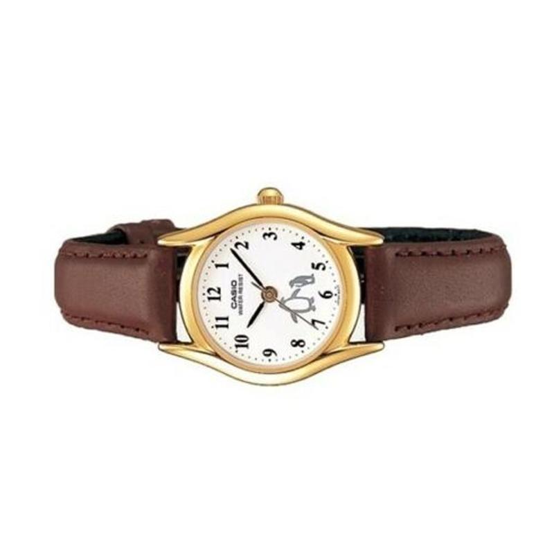 Casio Модный Business Casual Ретро Литературный Универсальный Классический Серия Pointer Пингвин Маленький Циферблат Водонепроницаемый Кварцевый Механизм Кожаный LTP-1094Q-7B6