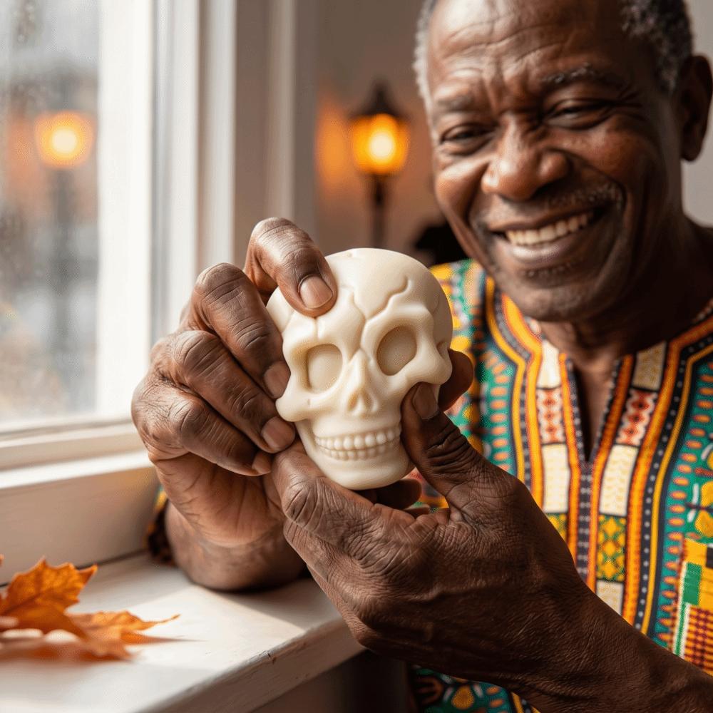 Sound Effects Pumpkin Skull Kneading Toy Crunchy Pumpkin Skull Squishy Toy Halloween