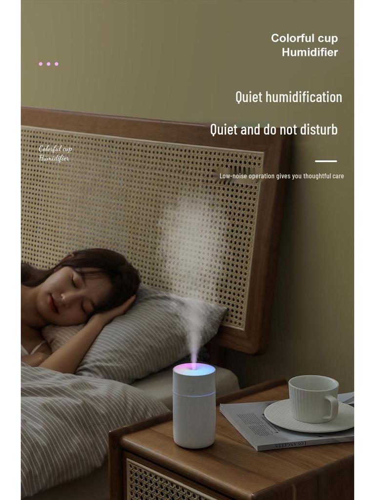 Rechargeable Mini Colorful Cup Humidifier for Home & Car Aromatherapy