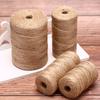 Natural Hemp Linen Cord Twisted Burlap Jute Twine Rope String Diy Craft Decor