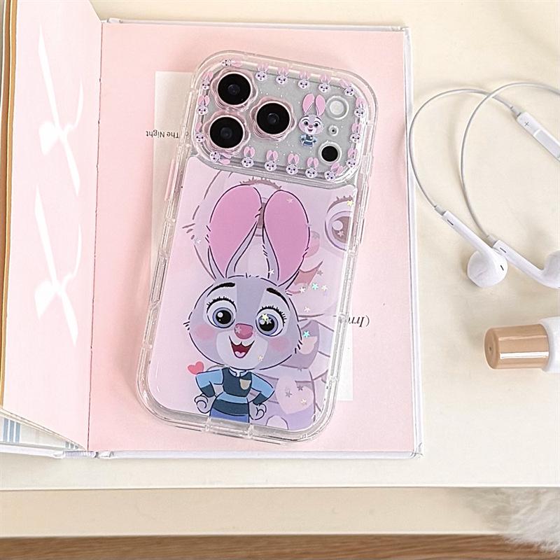 Мультяшный эпоксидный чехол с Ником и Джуди для iPhone 14/13 Apple 17/16/15 PRO MAX - Защита от падений