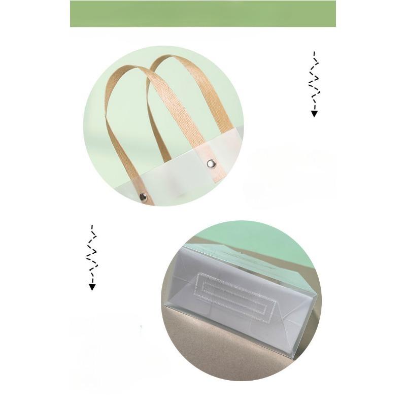 10 шт. подарочная коробка упаковка ПВХ прозрачная сумка-тоут сумка своими руками портативная большая вместимость подарочные пакеты свадебные сувениры для гостей