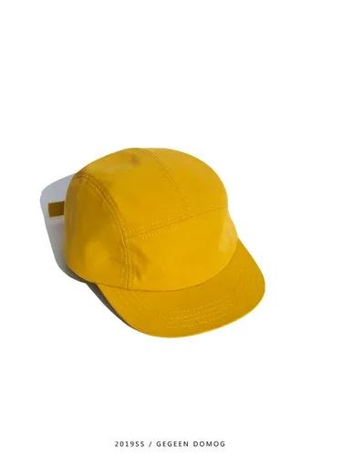 Custom Logo Print 5 Panels Cap Short Brim Baseball Hat Women Flat Bill Camping Gorras Solid Color Men Low Crown Classic Gorros
