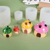 3D Mushroom Silicone Mold Wax Melt Polymer Aromatherapy Making Handmade Cupcake Jelly Mould Decorating Supplies