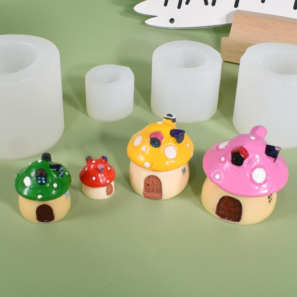 3D Mushroom Silicone Mold Wax Melt Polymer Aromatherapy Making Handmade Cupcake Jelly Mould Decorating Supplies