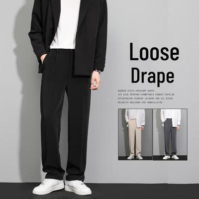Мужские черные брюки зауженного кроя в стиле business casual на весну, лето и осень 2025