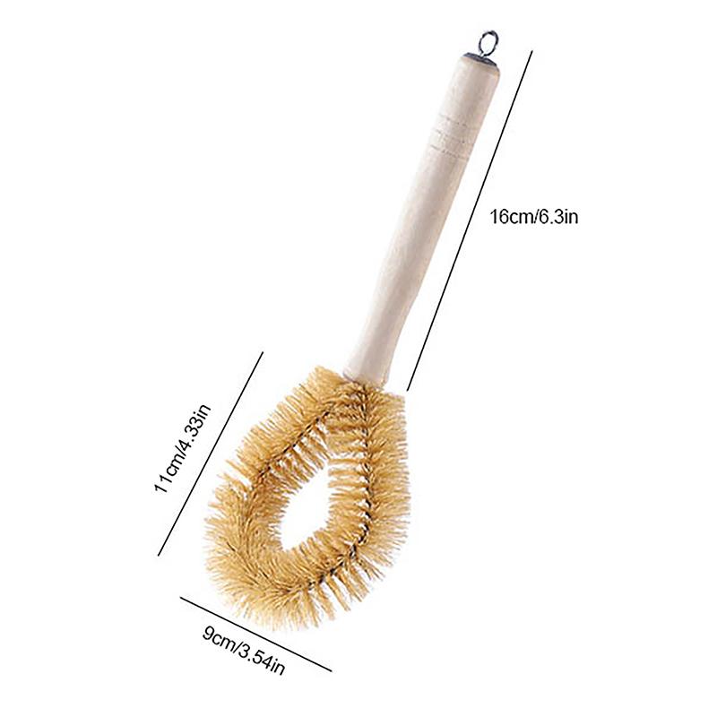 Multifunctional Kitchen Pot Brush Wooden Handle Pan Cleaning Brush Nonstick Pan Cleaner Dishwash Brush Kitchen Tools