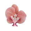 Artificial Moth Orchids Hair Clip Bohemia Hawaiian Faux Pearl Simulated Flower Duckbilled Clamp Hairpin Hair Barrette Women Hair Accessories Headwear