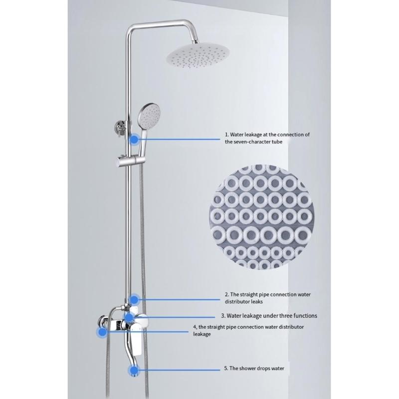 Food Grade Silicone Gasket Assortment Set Sealing O Rings Plumbing Sealing Washers Flat Gasket  for Shower Tube Washer