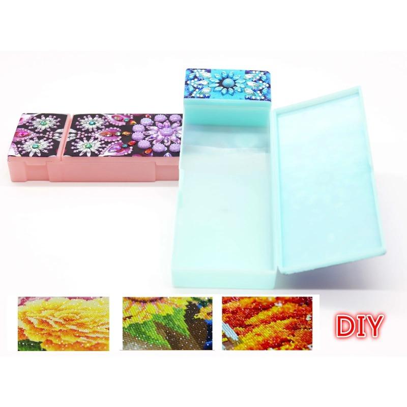 DIY Bright Diamond Pencil Case, Diamond Painting Pencil Case, Student Stationery Storage Box, Essential for Learning