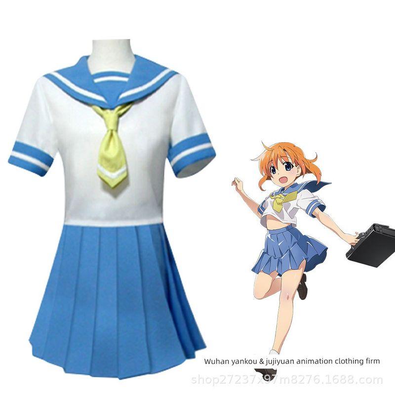 Cosplay of the Character Rina from the Anime "When the Cicadas Cry" Wearing a Daily Sailor Uniform