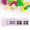 1 : 12 Mini Wooden Dollhouse Integral Kitchen Furniture Miniature Handcraft House PinkKitchen Unit