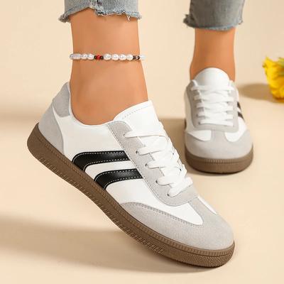 Разноцветные Легкие Удобные Вулканизированные Туфли Женские Толстая Подошва Нескользящие Кроссовки Женские Осенние Дышащие На шнуровке Повседневные Туфли