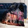 17 Styles Cartoon Soft Flannel Fluffy Throw Camping Blanket with C-C0raline Printed for Children Sofa Thin Blanket Fashion Gift