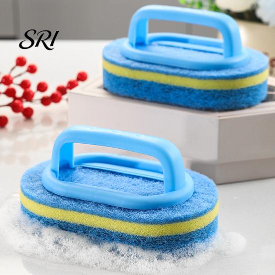 Multi-purpose Cleaning Tool Tub Brush Ergonomic Handle Stiff Bristle Scrubber Shower Stalls Kitchen Sinks Window Frames Reusable Scrub