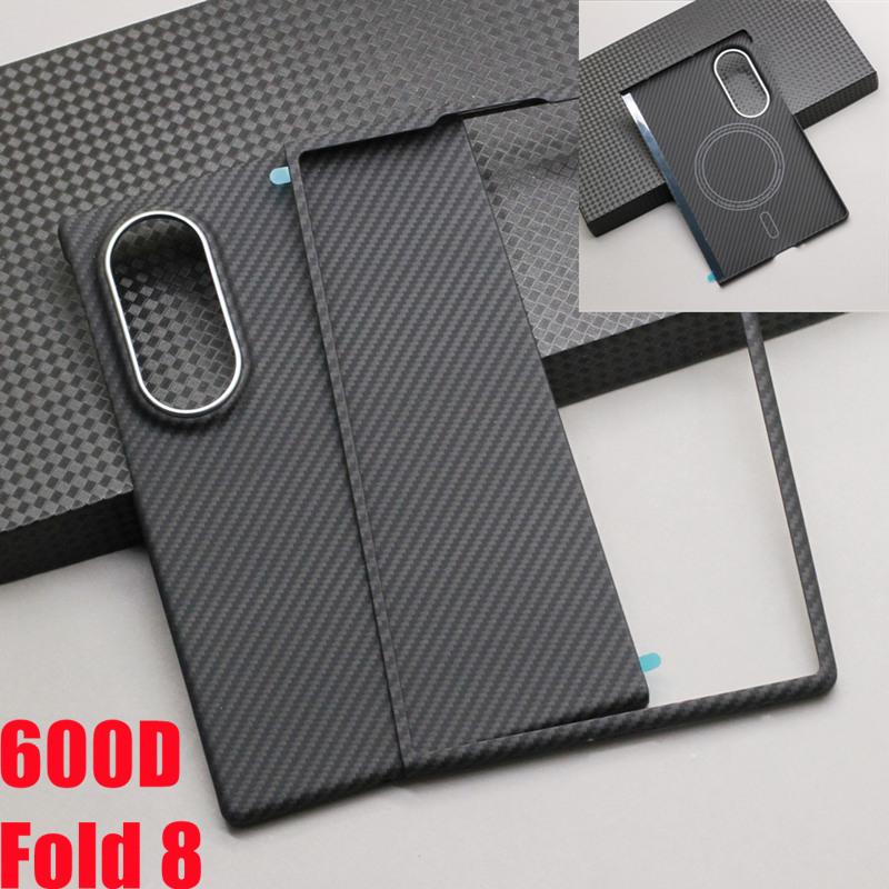 For Samsung Galaxy Z Fold 8 Magnetic Carbon Fiber Foldable Case Kevlar Cover 1500D/600D Aramid Fiber Z Fold 8 Wide Magnetic Case