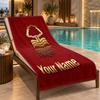 Custom Name Nottingham Forest Beach Towel Personalized Text Soft Towel Swimming Travel Bath Gift