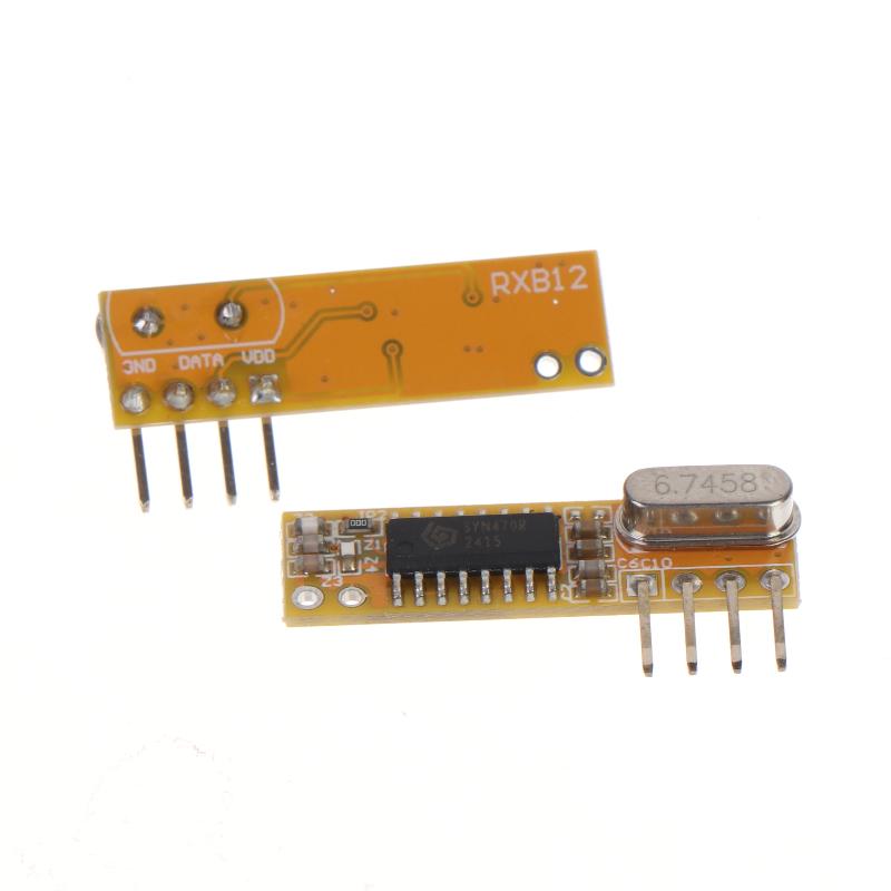 RXB12 Superheterodyne Wireless Receiver Module 315/390/418/433MHz Stable Signal for Garage Door Remote Alarm Systems