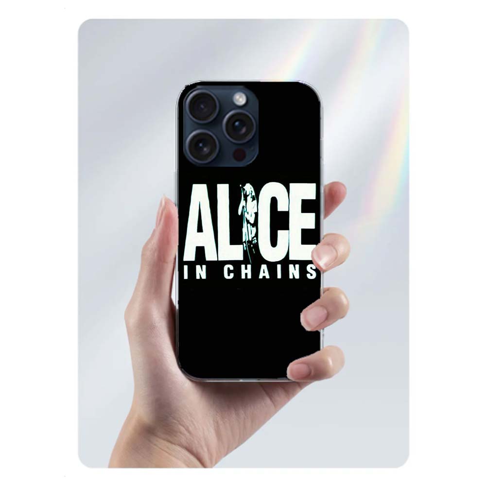 Rock Band Alice In Chains Clear Phone Case For Iphone 17 Air 16 Pro Max 15 Pro 14 Plus 17E 16E 11 13 12 Mini Cover Cases Fundas