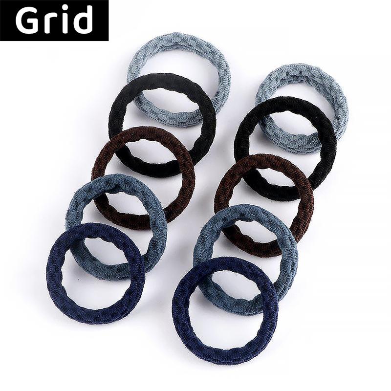 10 шт., простые базовые эластичные резинки для волос для женщин и девочек, резинки для волос, резинки для волос, модные повязки на голову, аксессуары для волос