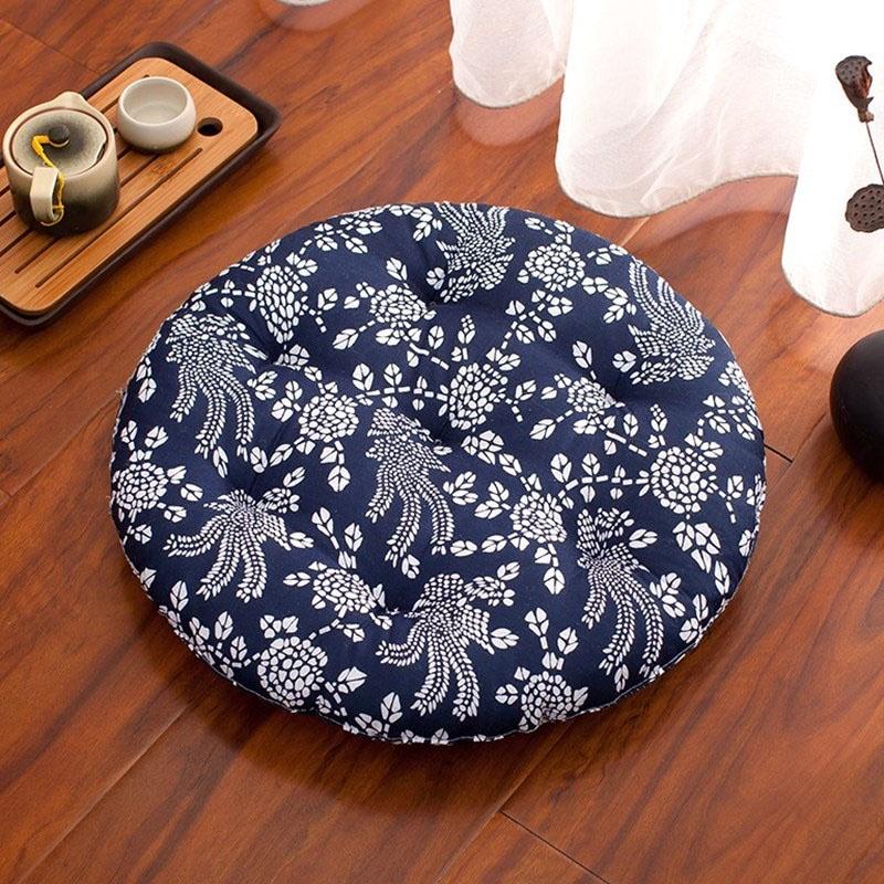 Роскошная круглая подушка для патио, татами, коврик для медитации, подушка для сиденья с мягким на ощупь покрытием
