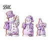 Wooden Snowman Ornaments 3PCS Christmas Ornaments, Decorative Cute Festive Figures, Indoor Winter Decorations High-definition Printing Crafts
