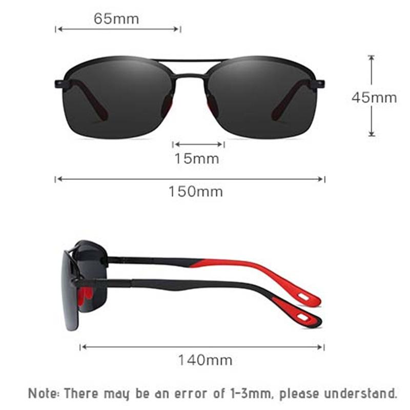 Мужские поляризационные солнцезащитные очки, модный дизайн, черные классические очки для вождения, рыбалки, спортивные очки дневного и ночного видения, фотохромные очки