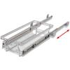 Built in Drawer Basket Pull out 2 Pcs. Silver 300 mm