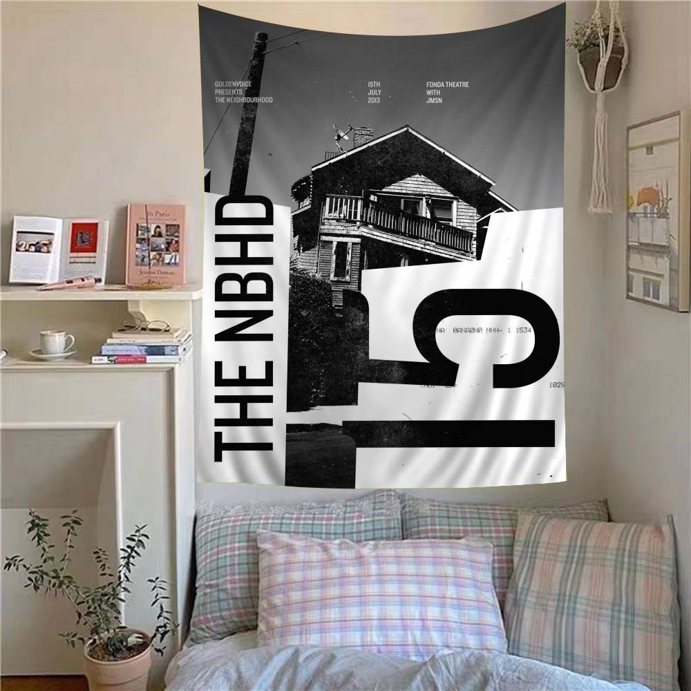 Rock Band NNeighbourhood Hanging Bohemian Tapestry Hanging Tarot Hippie Wall Rugs Dorm Japanese Tapestry