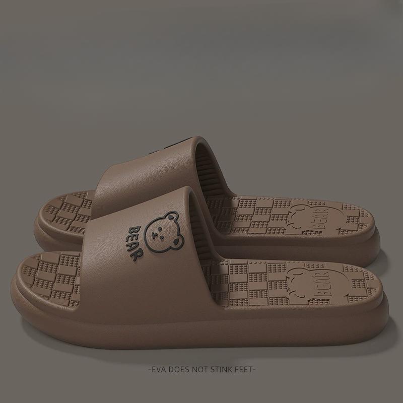 Тапочки на толстой подошве из ЭВА для домашнего использования, для летних ванных комнат для мужчин и женщин, нескользящие и без запаха, для домашнего использования в помещении