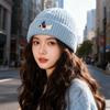 Autumn and Winter Cute Puppy Woolen Hat for Women Korean Style New Knitted Hat Outdoor Warm and Versatile Pullover Cold Hat