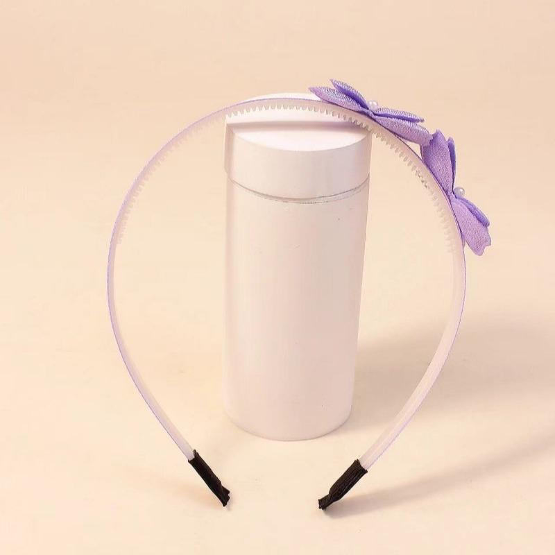 4Pcs Baby Kids Butterfly Hairband Simulated Pearl Children's Exquisite Hair Hoop Daily Hair Binding Lovely Girl Hair Accessories