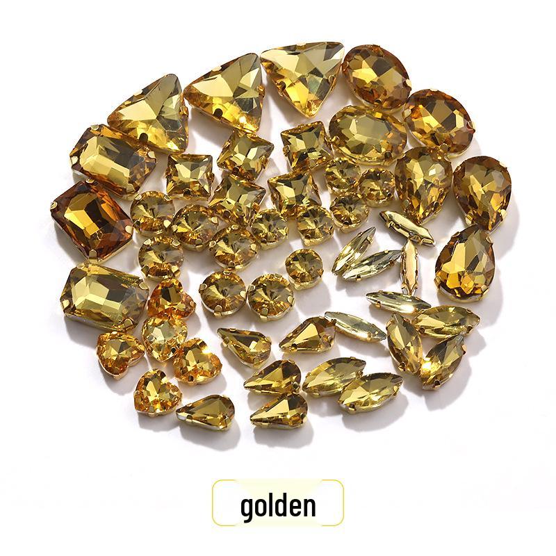 Пришитые вручную смешанные хрустальные стразы-когти для свадебного платья и аксессуаров для браслета