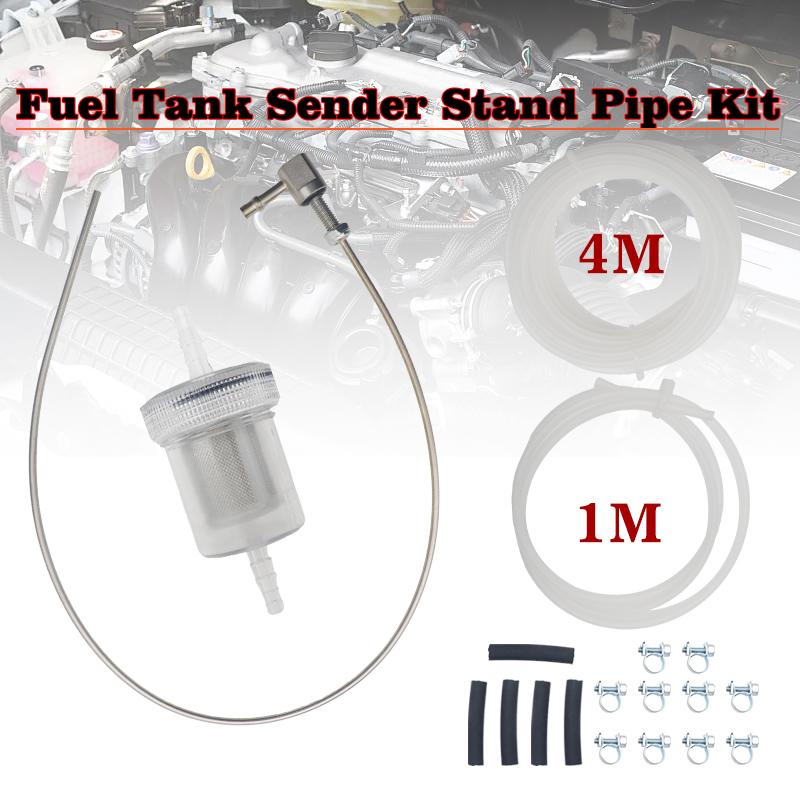 1Set 4 Meter for Webasto Eberspacher Diesel Heater Inline Fuel Filter Hose Clip Pipe Line Kit Replace Parking Heater Fuel Tank Sender Stand Pipe Kit