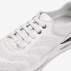 Young Age By ESquire Men S Cowhide Wave Foam Walking SneakerS White