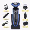 4D Electric Shaver: Floating Three-Blade Razor, Multi-Function, Washable, High Power