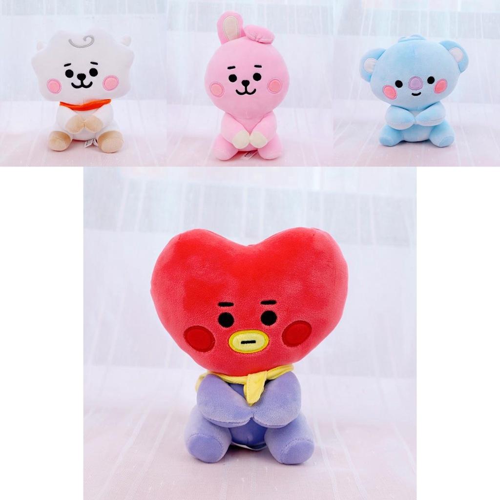 Очаровательная Kpop Bts Bt21 Коллекция Плюшевых Игрушек Сидячих Кукол с Татой Куки Чимми Койей Шуки Мангом