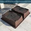 Extra Large Rectangular Faux Zisha Bonsai Pot with Water Absorbing Rockery Stone