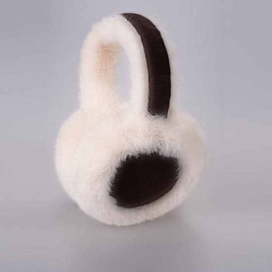 Winter Earmuff for Women Girls Foldable Fluffy Ear Warmer Soft Faux Fur Warm Ear Cover for Cold Weather Outdoors