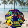 Geometry Dash Print Umbrella Automatic Opening/ Closing - Portable Foldable Design - Daily use for Travel/Outdoor - Gift for Birthday