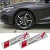 1/2pcs 3D Aluminum Car Styling Body Rear Trunk Emblem Decoration Sticker For  qwe12 Sport Germeny QUATTRO Badge Refit Accessories