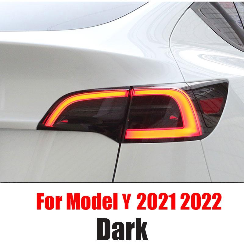 Передняя фара, наклейка для стайлинга автомобиля для Tesla Model Y 2022, фары из ТПУ, дымчато-черная защитная пленка для фар