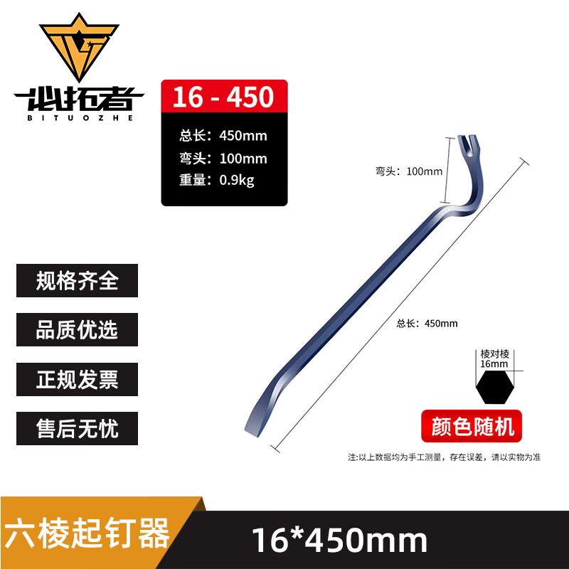 Biture Hexagonal Nail Puller Pry Bar