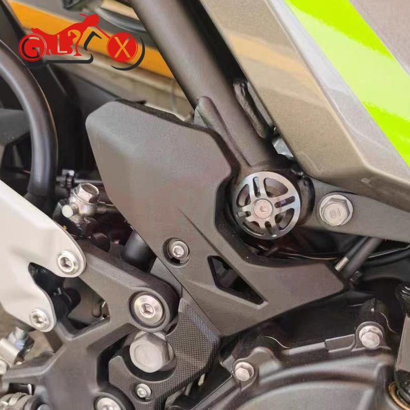 CNC Аксессуары для мотоциклов Kawasaki NINJA400 Z400 NINJA Z 400 Заглушки отверстий рамы Декоративные заглушки-болты для рамы Заглушки болтов