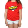 Girls Bazinga Cotton T-Shirt